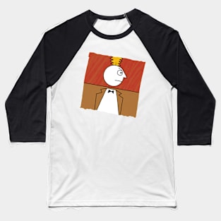 Angry Emotion Drawing Baseball T-Shirt